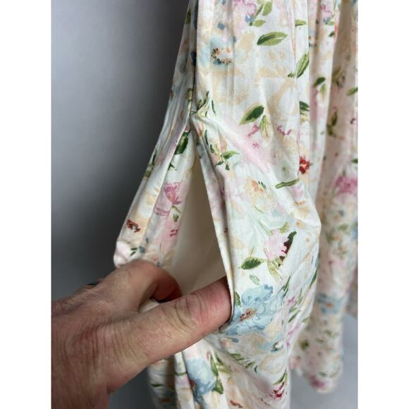 Abercrombie & Fitch Floral Emerson Poplin Puff Sleeve Mini Dress - Picture 3 of 11